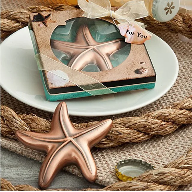 50PCS Starfish Bottle Opener Beach Theme Wedding Favors ...