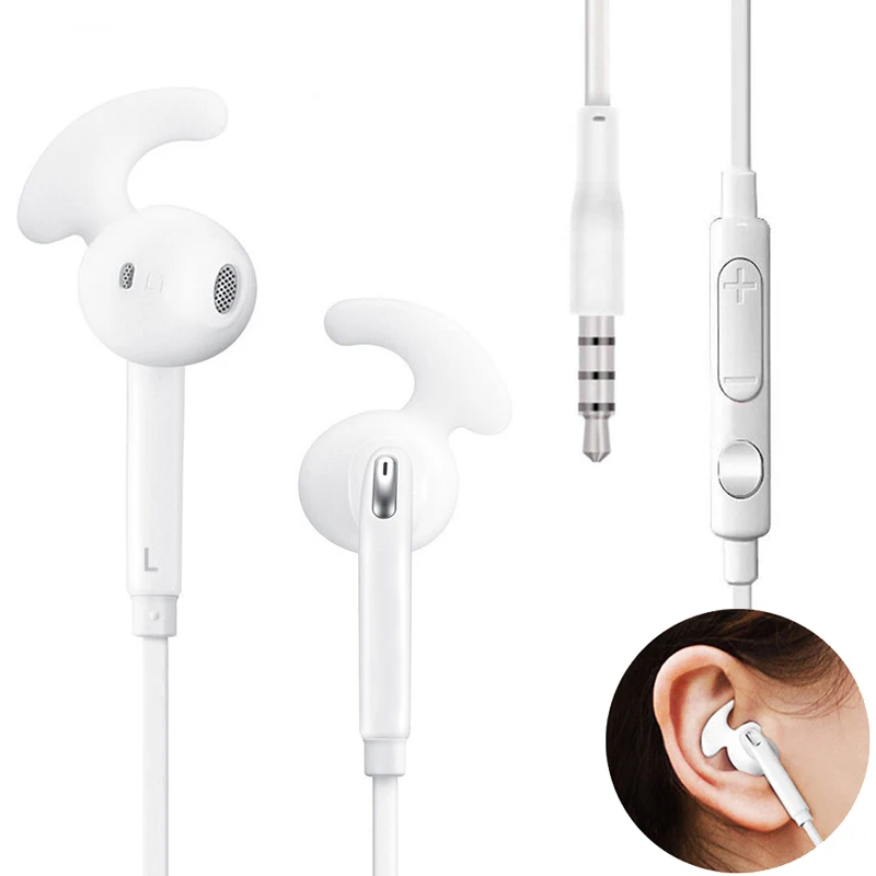

New Earphone Headphone with Mic Earhook Earpods for Samsung Galaxy S3 S4 S5 S6 S7 Note 3 5 7 Edge MP3 Headset fone de ouvido