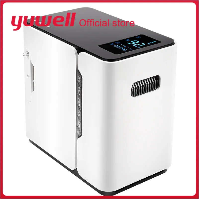 Yuwell Portable Oxygen Concentrator Medical Oxygen Machine High Concentration Health Care Home Oxygen Device Big Screen