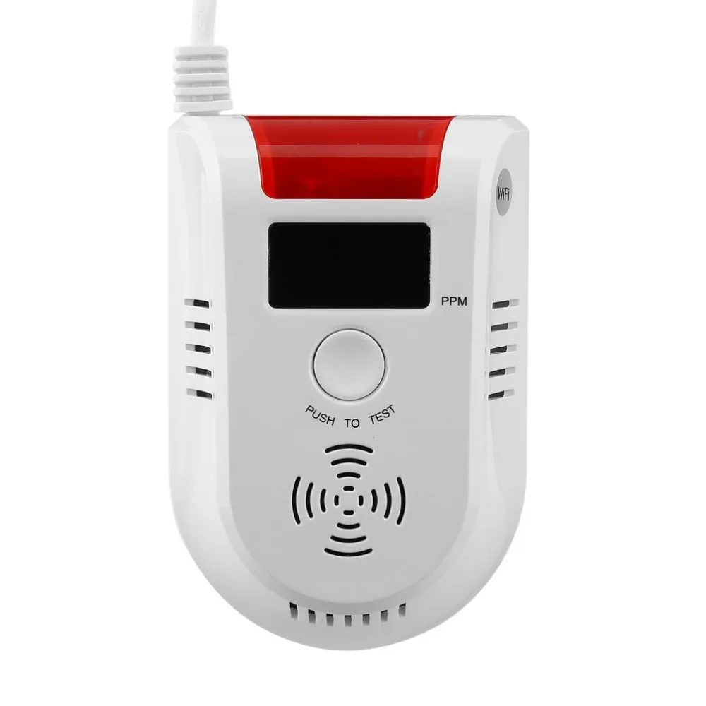 

SECRUI WIFI APP Voice Prompt Combustible Gas Leakage Detector Alarm System Display Screen Wireless Security Gas Sensor Alarm