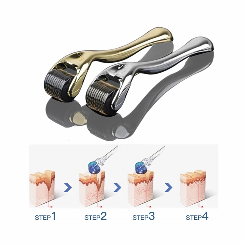 DRS 540 дермароллер микро-иглы титановый ролик для кожи с микроиглами массажер мезо ролик терапия 0,3 мм уход за кожей иглы инструменты