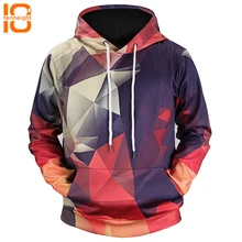 TENNEIGHT 3D спортивные толстовки для мужчин цифровой цвет геометрический в клетку с капюшоном 3D толстовки для улицы тренировочные рубашки с капюшоном