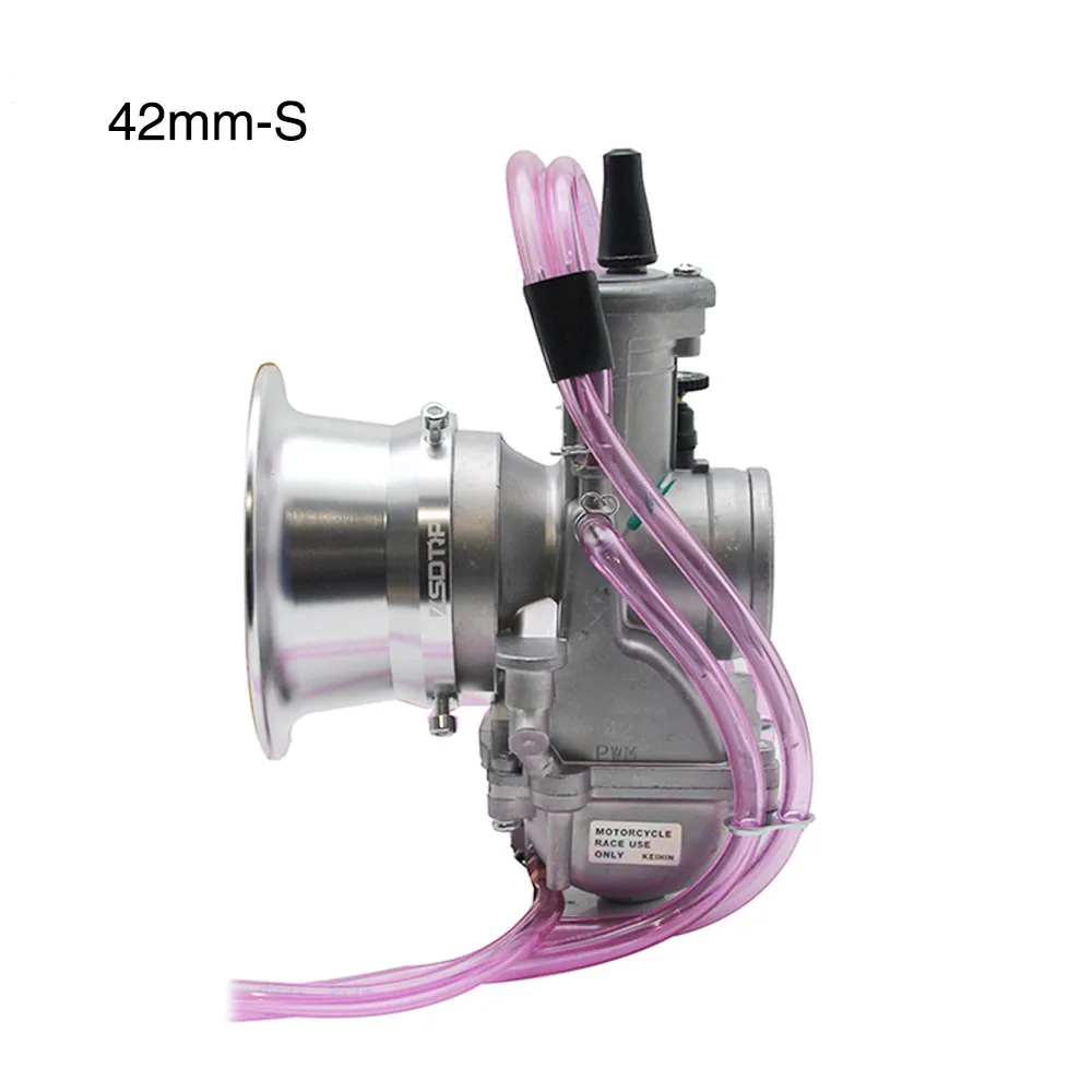 ZSDTRP PWM 34 36 38 40 42 мм Карбюратор Carb для 125cc-250cc 2 т 4 т гоночный PWM38 Carb Скутер мопед ATV мотоцикл мотокросс - Цвет: 42mm-S
