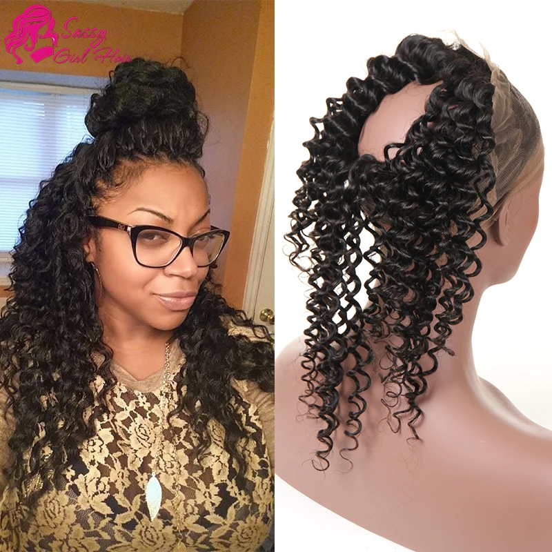 Brazilian Deep Wave 360 Frontal 7a Brazilian Lace Frontal ...