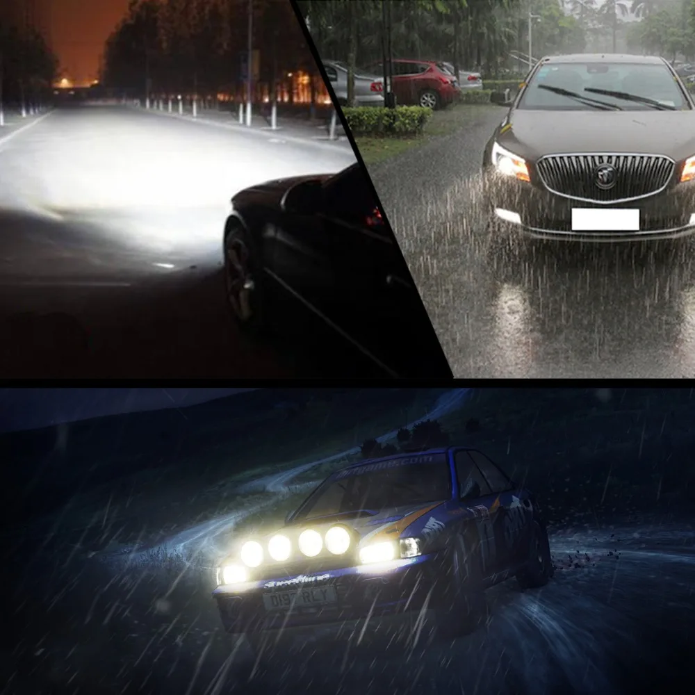AcooSun H4 H7 светодиодный автомобильный светильник H11 9005 9006 H15 авто головной лампы 72W