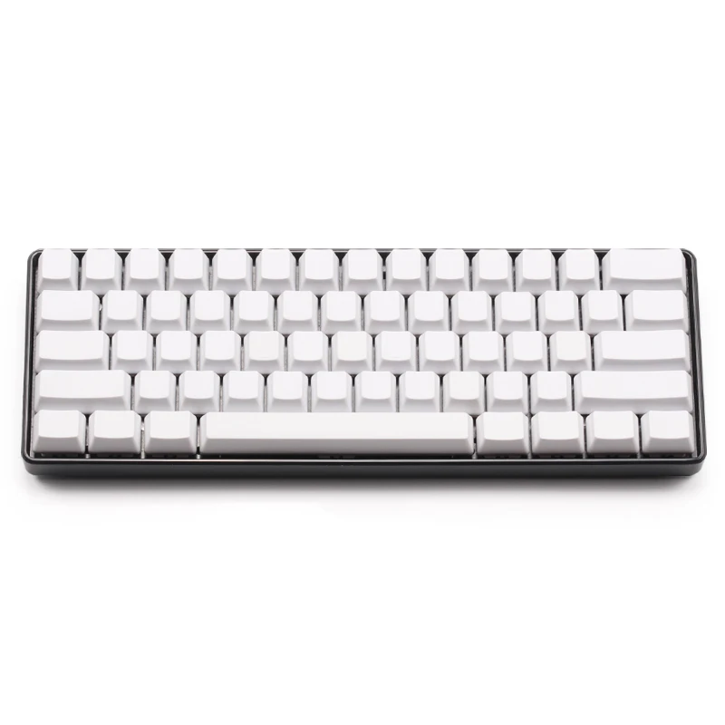 Pаспродажа Белый черный оранжевый синий пустой толстый PBT OEM профиль 61 ANSI колпачки для MX переключатели dz60 gh60 механическая клавиатура