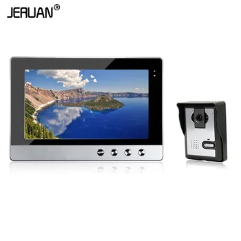 

JERUAN 10 inch video intercom system doorbell Night Vision IR camera Monitor TFT Color Display