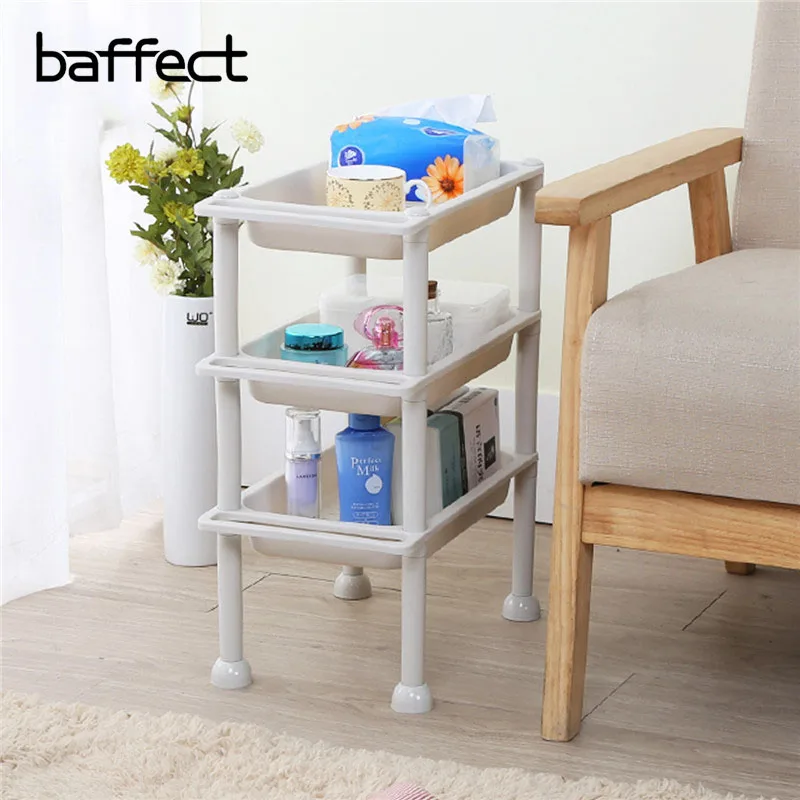 

Baffect Multi Layer Shelf Plastic Hollow Storage Racks Japanese Style Kitchen Table Storage Shelving Holder Multi Use Organizer