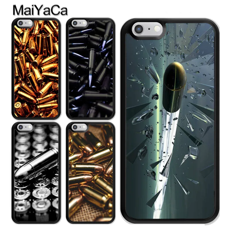 MaiYaCa Military Gun Bullets Collage Phone Case For iPhone XS MAX X XR
