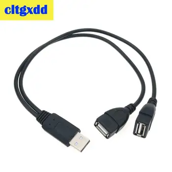 

cltgxdd USB Charging Power Cable Cord Extension Cable USB 2.0 A 1 male to 2 Dual USB Female/Male Data Hub Power Adapt Socket