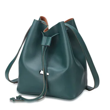 

Fashion Bucket Bag Women Solid Colors Brand Desinger Ladies Crossbody Bags High Quality PU Leather Women Messenger Shoulder Bag