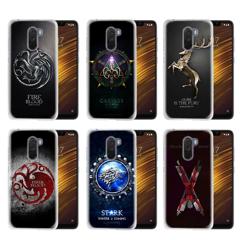 

Fundas Case Cover Clear Hard Plastic for Xiaomi Redmi Note 7 5 5A 6 6A Plus S2 Mi 8 SE A1 A2 lite Game Thrones House Targarye