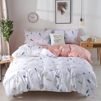 

Cartoon Nordic Plaid Series bedding sets duvet cover set + Pillowcase queen king size bedspread Multi-color optional #/J