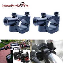 ハンドルネジミラーマウントホルダークランプアダプターためアーレイハーレーダビッドソンファットボーイファットボーイ lo 時間 8 遺産ソフテイル 1988-2013(China)