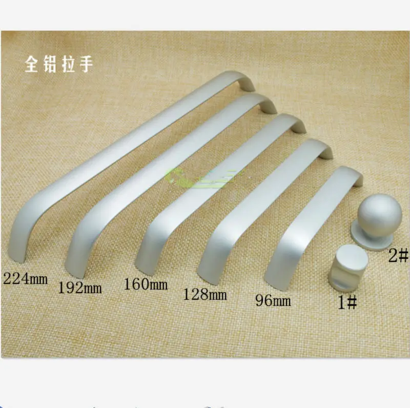 

Aluminum Alloy handle Cabinet Doors drawer Shoe wardrobe handle Furniture Hardware door handles hole center 96mm~244mm