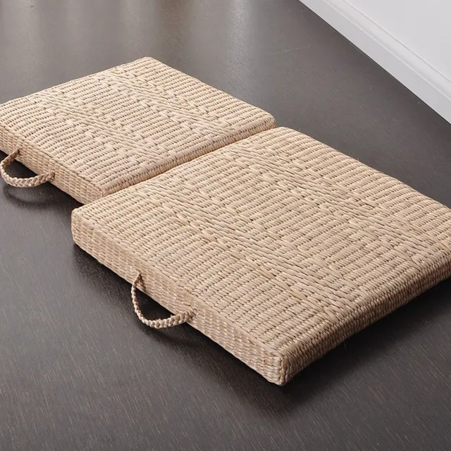 40cm/50cm Japanese style Seat Cushion Square Straw Futon tatami