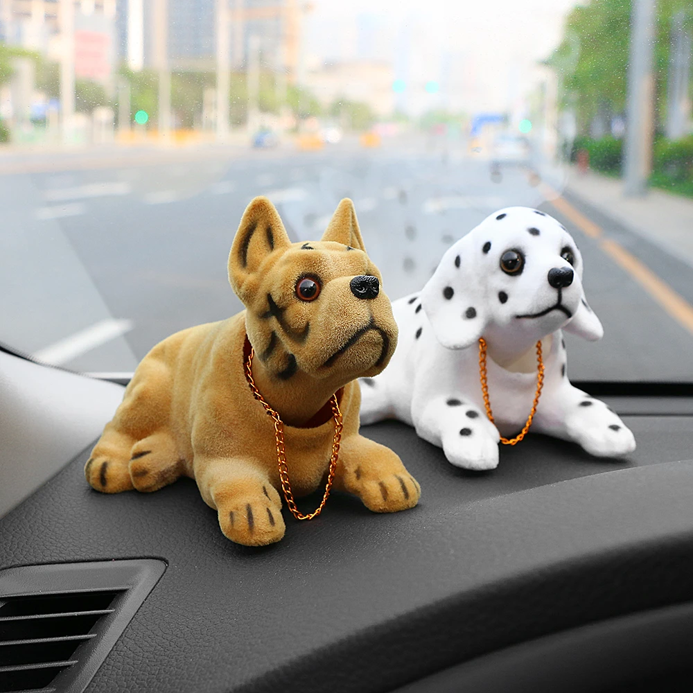 Car Ornament Shaking Dog Nodding Puppy Doll Cute Auto Dashboard Interior Decoration Shakes Head Bobblehead Dog Home Furnishings Ornaments Aliexpress