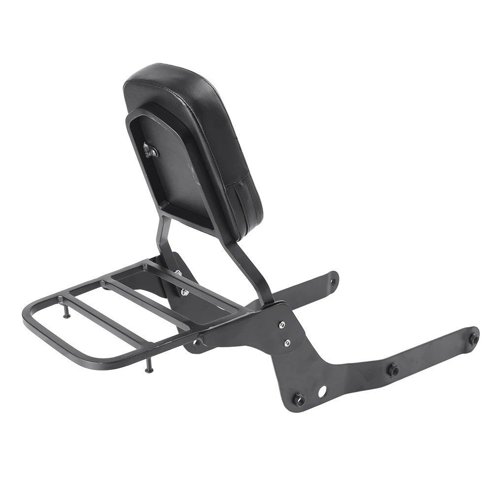 Motorcycle Backrest Sissy Bar & Luggage Rack Passenger Backrest for Honda Shadow VT750C Aero 2004-2012 Steel Black Motorcycle Spare Parts Accessories Aftermarket.