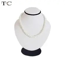 18 см высокое черное бархатное ожерелье для тела дисплей с пьедесталом Ювелирная цепочка держатель Бюст