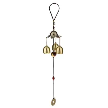 

WINOMO Bronze Big Metal Bells Wind Chime Feng Shui Outdoor Garden Hanging Decor