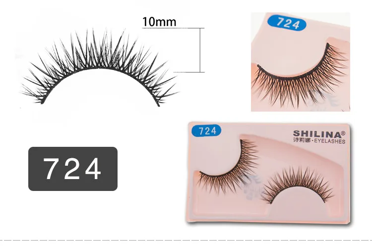 SHILINA 5 Pairlot 3D False Eyelashes Natural Long Fake Lashes Mink Full Strip Black Eye Lashes Free Gift False Eyelash Glue (9)