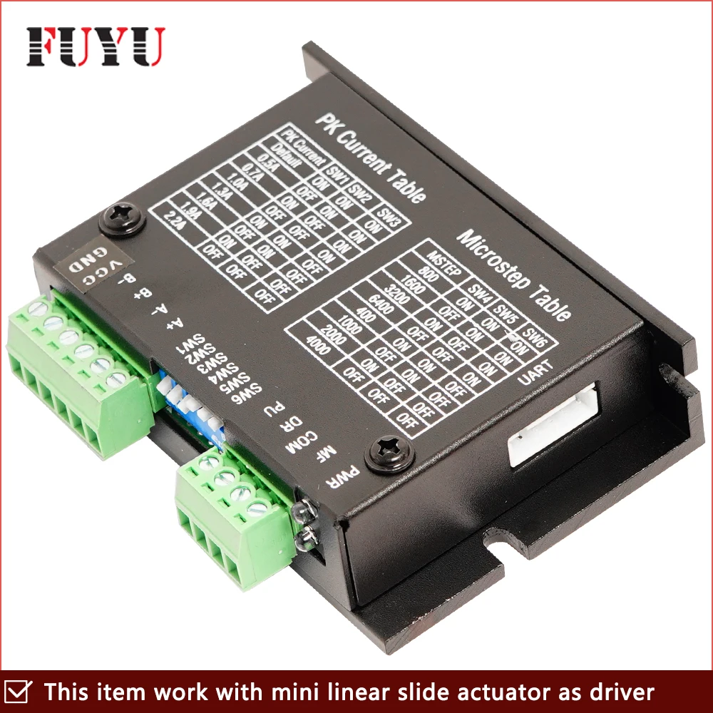 Драйвер шагового двигателя FMDD36D22NOM DC12V 36V 0 3 A для FSL30 Mini Linear Slide Motion Guide Rail Stage