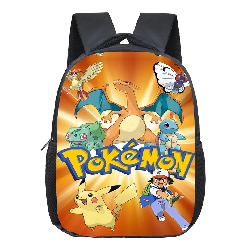  Anime Pokemon Backpack Pocket Monster School Bag Ash Ketchum/Pikachu School Backpacks Girls Boys To - 32797758663