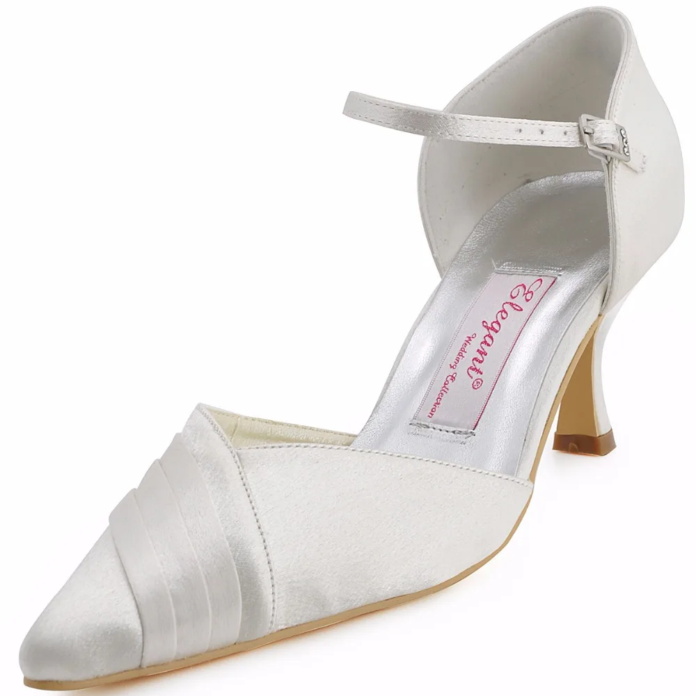 pointed ivory heels