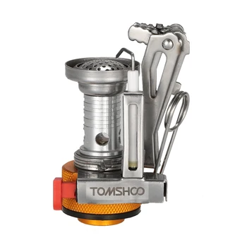 

TOMSHOO Mini Gas Stove Backpacking Canister Stove Burners Camping Outdoor Stove Cooking Foldable Hiking Butane Propane Furnace