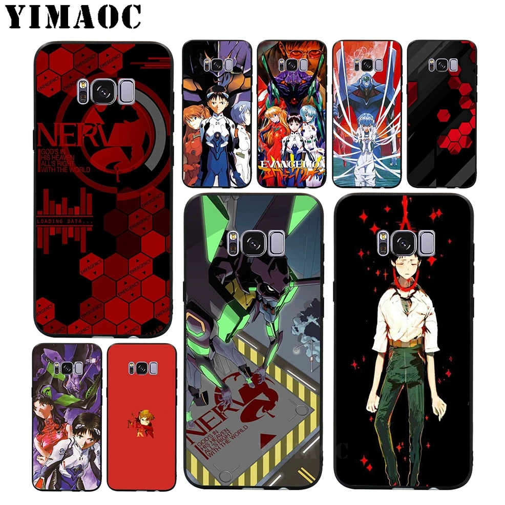 

YIMAOC Neon Genesis Evangelion Soft Silicone Case for Samsung Galaxy S9 S8 A6 Plus 2018 S7 S6 Edge A5 A3 2017 2016 Note 8 9