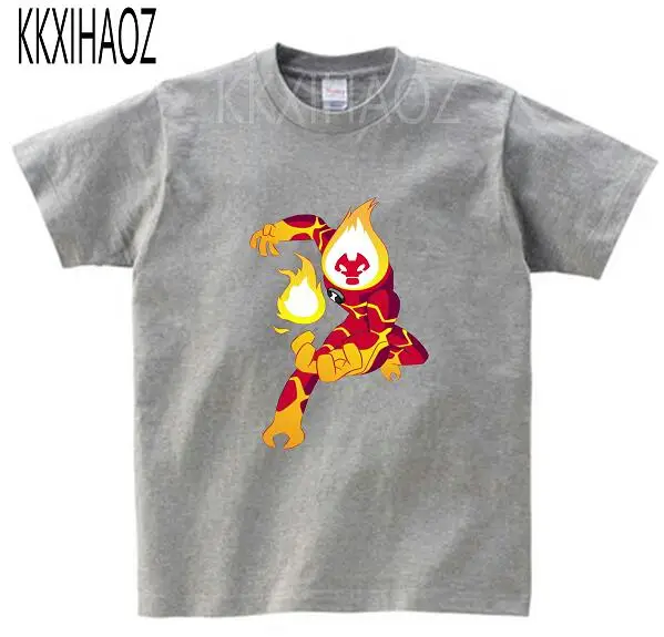 Новинка года, Детская футболка Ben 10 футболка для малышей летние топы для маленьких мальчиков и девочек, Детский костюм с героями мультфильмов MJ