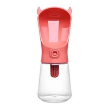 350ml Dog Travel Water Bottle Dispenser With Carbon Filter Plastic Dog Cat Drinking Water Feeder Portable Outdoor Pet Bowl