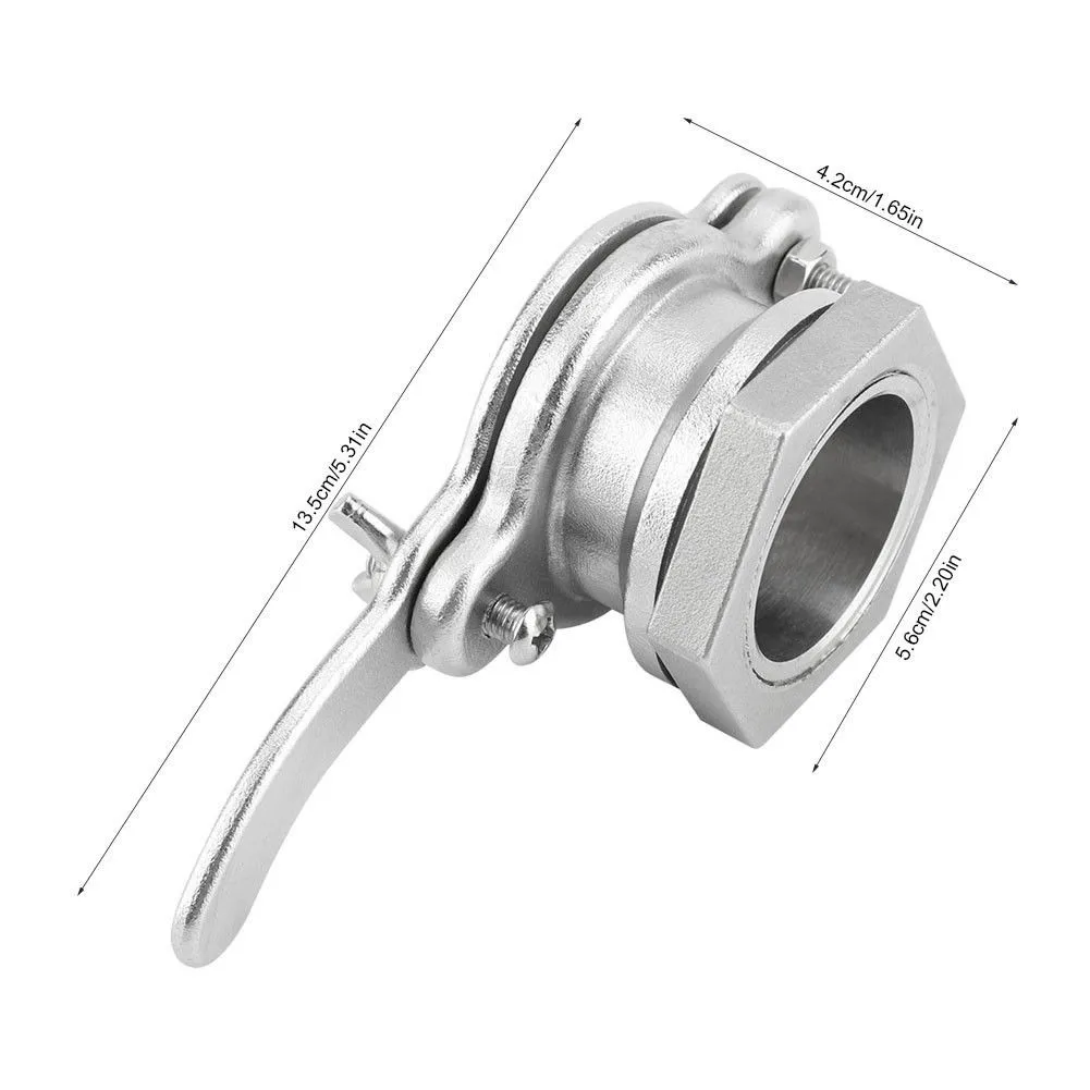 1 шт. медовый запорный клапан из нержавеющей стали медовый запорный клапан для пчеловодства инструмент для розлива Серебряный June6