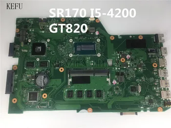 

X751LD For ASUS X751LN X751LK X751LD X751LA Laptop motherboard I5-4200U CPU 4GB RAM with GT820M Mainboard test good