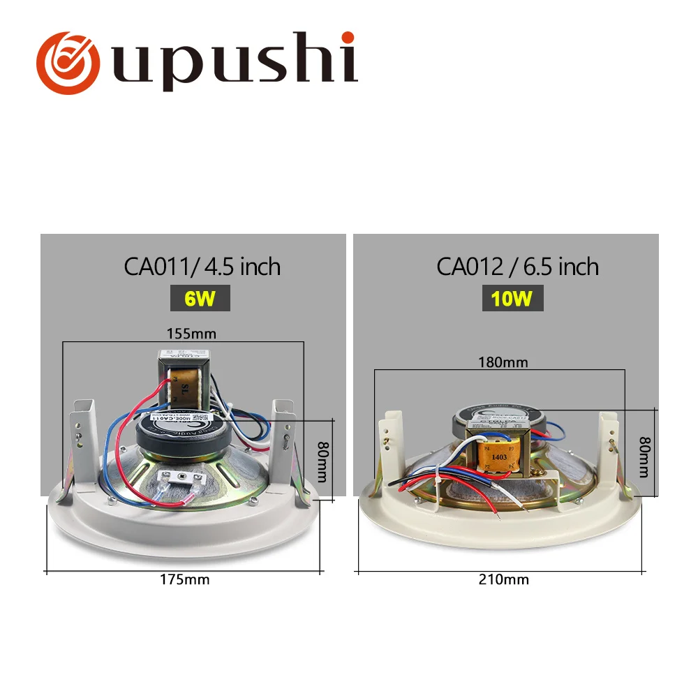 Лучшие Потолочные динамики 6,5 дюймов полный спектр громкоговорителей oupushi домашняя система объемного звучания с высоким качеством звука