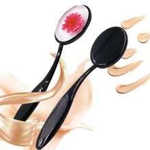 1 шт. зубная щетка Тип Макияж инструмент цветок силиконовая губка пуф для макияжа черная ручка Жидкая Основа BB крем красота эссенция