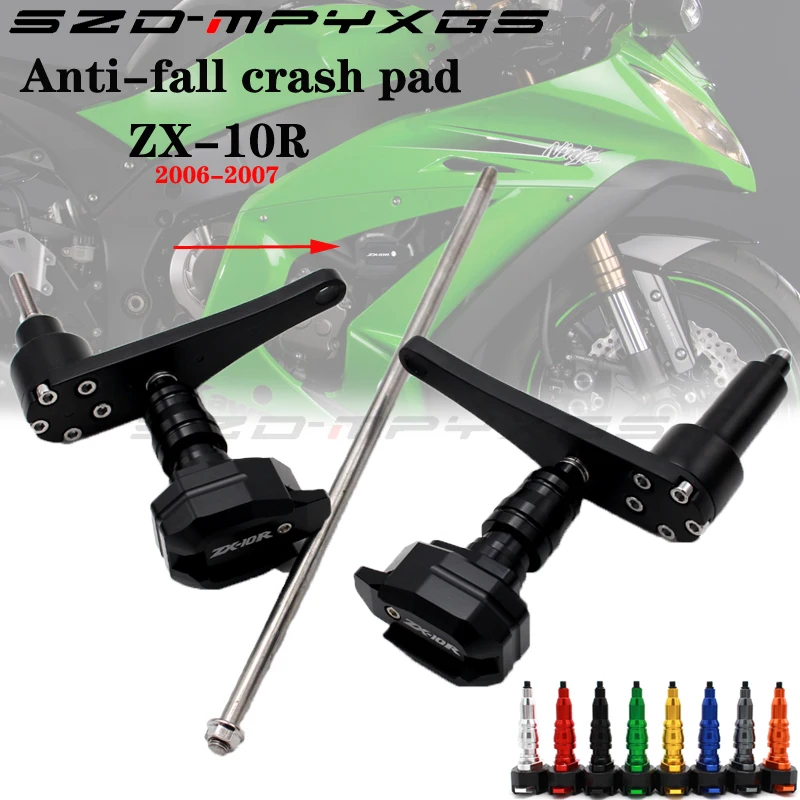 

For Kawasaki Ninja ZX10R ZX-10R 2006 2007 Frame Slider Crash Pad Protector Guard CNC Aluminum Motorbike Parts