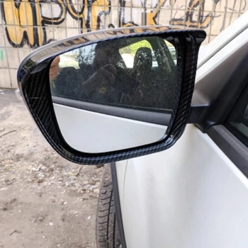 

2016 2017 2018 for Nissan Qashqai J11 Carbon Fibre Car Rearview Mirror Block Rain Eyebrow Cover Trim Car Accessories Styling