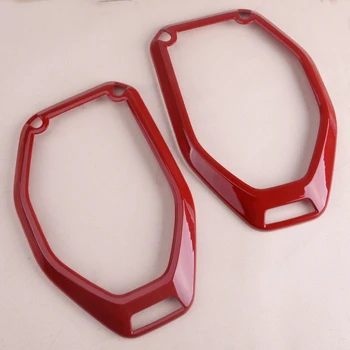 

DWCX Car Red ABS Roof Speaker Ring Decoration Sticker Fit For Jeep Wrangler JL 2018 Up