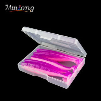 

Agoie 5Pcs/Box 70mm Soft Lure Wobblers Fishing Lures Silicone Bait Shad Worm Carp Fishing Artificial Bass Pike Fishing Tackle