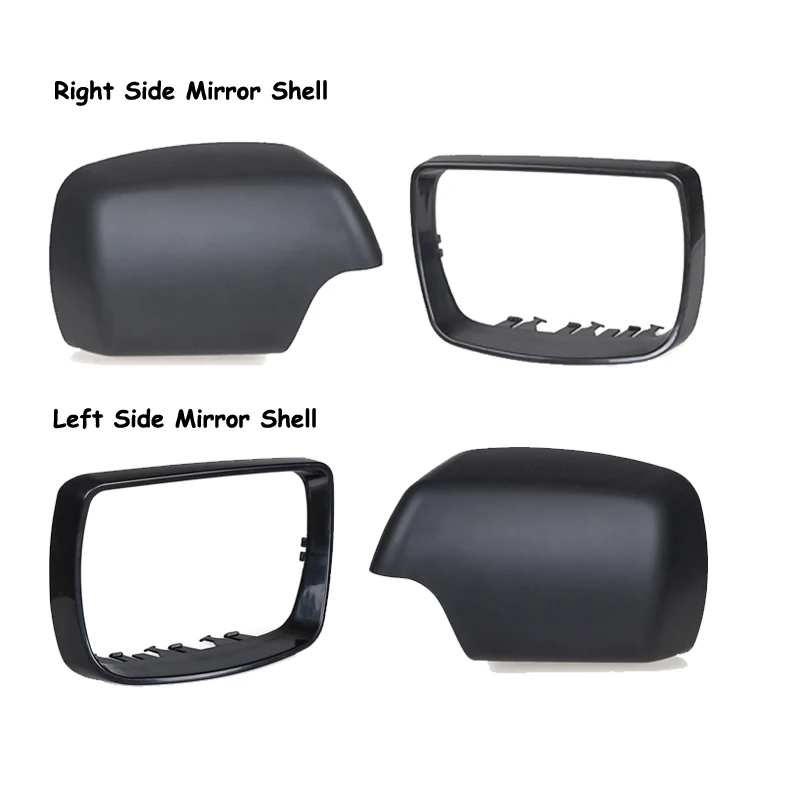 Левый и правый крышка зеркала заднего вида чехол Shell отделкой монтажный комплект для BMW E53 X5 2000 2001 2002 2003 2004 2005 2006#51168256322 - Цвет: Left Right Set