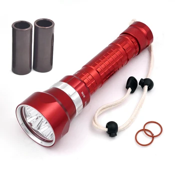 

DX5 26650 flashlight Professional Diving 5xCREE XM-L2 LED 8000LM 100m Diving Flashlight Torch Light + 2pc 26650 battery+charger