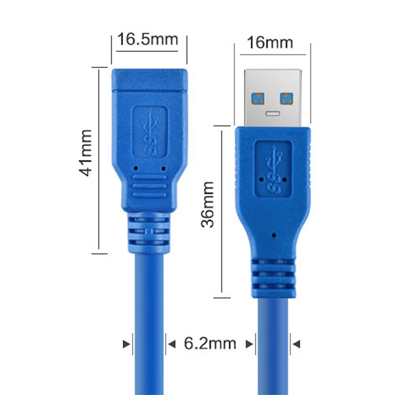 1,8 м 6 футов USB 3,0 мужчин и женщин удлинитель данных кабель 5 Гбит/с супер скорость