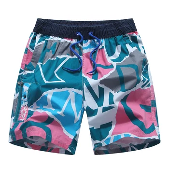

L-3XL summer new 2019 mens board shorts slim fit fashion beach shorts men casual plus size print beach shorts