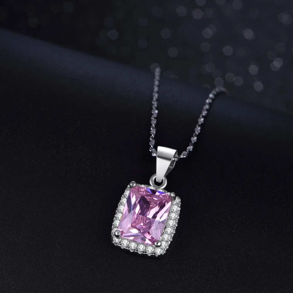 Большая Акция 2ct Реальный 925 Серебряный кулон элемент 5A циркон ожерелье для