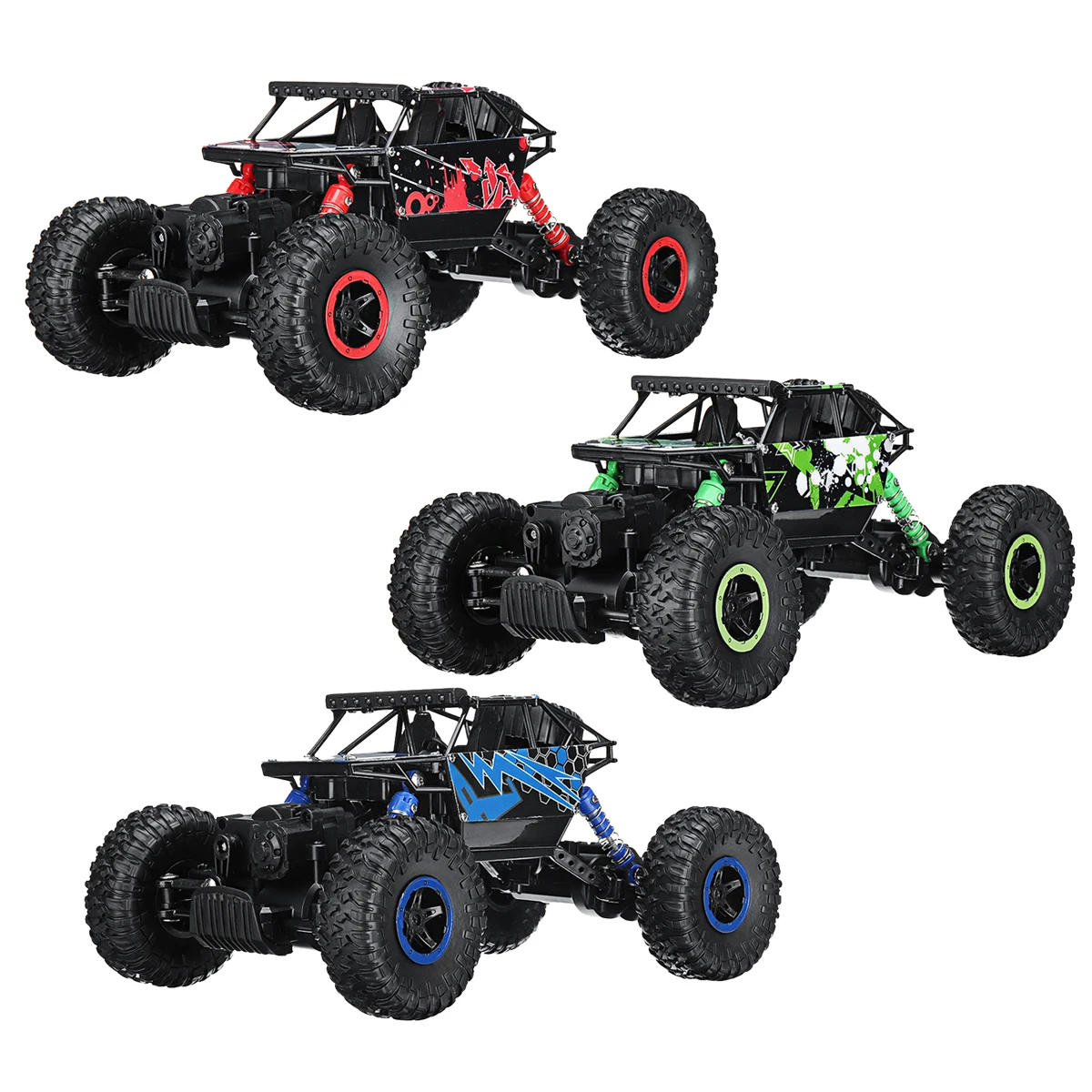 

1:18 14WD Truck Off-Road Vehicle 2.4G Remote Control Buggy Crawler Car Vehicle Toy Double Motors Drive Bigfoot Cars