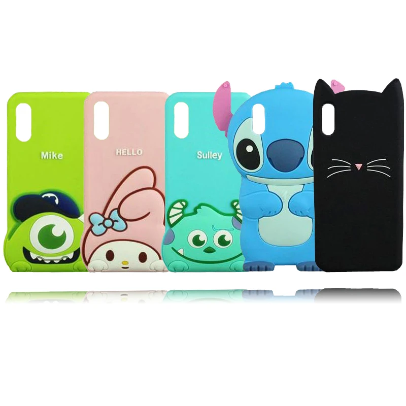 

For Vivo V11 Pro Case Cover Silicone Cartoon Cell Phone Cover Cases For Vivo V11 3D Stitch Cat Sulley Back Bags