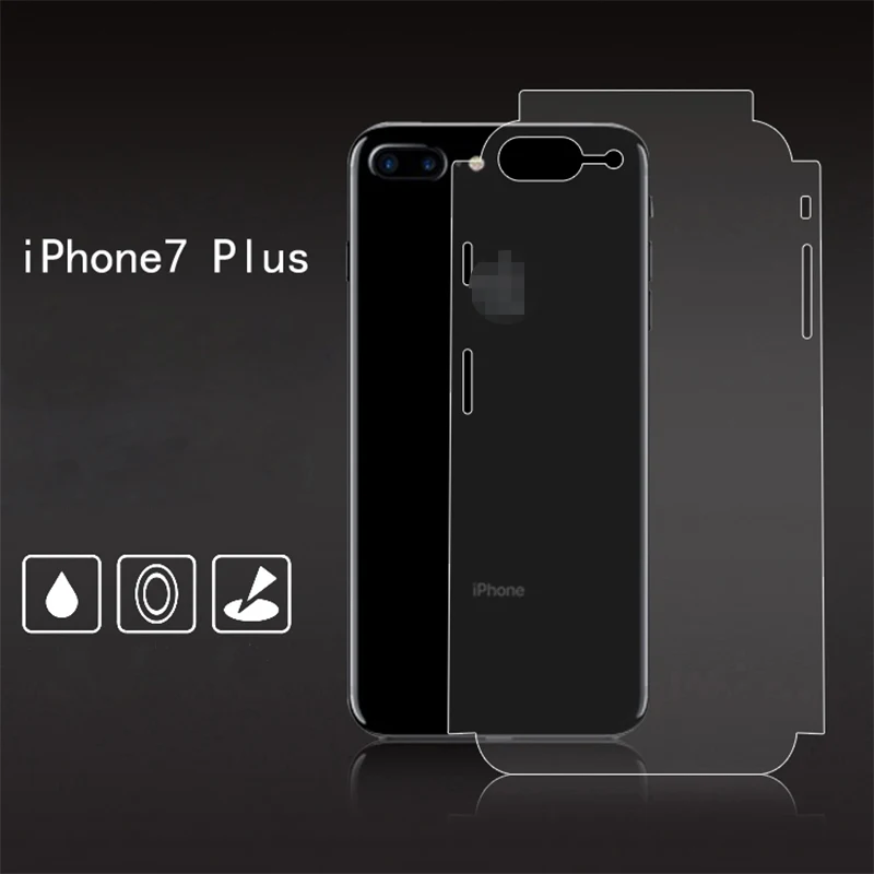 

For iPhone 8 7 plus Full screen coverage HD Clear Screen Protectors Back Cover Transparent Full cover Anti shock protective film