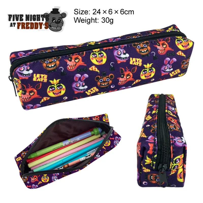 Тканевая сумка-карандаш Five Nights At Freddy Бонни и Чика Foxy аниме чехол на молнии с принтом Подарочный кошелек для студентов