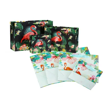 

10pcs/lot Cute Vintage Forest Rich Bird Flamingo Paper Bags Party Package Bags